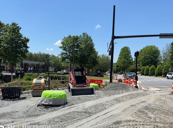 Installation of storm drains