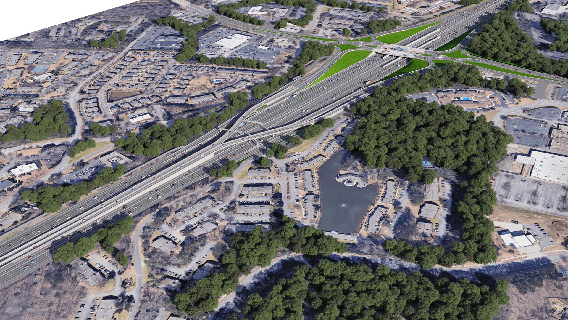 SR 400 express lanes rendering SR 400 express lanes rendering
