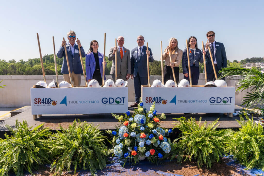 True North 400 board and staff at the SR 400 Express Lanes Groundbreaking
