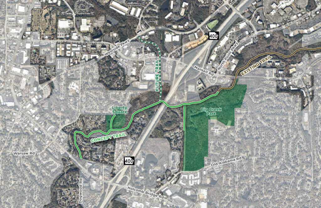 Big Creek Trail Connection Concept Image 2025