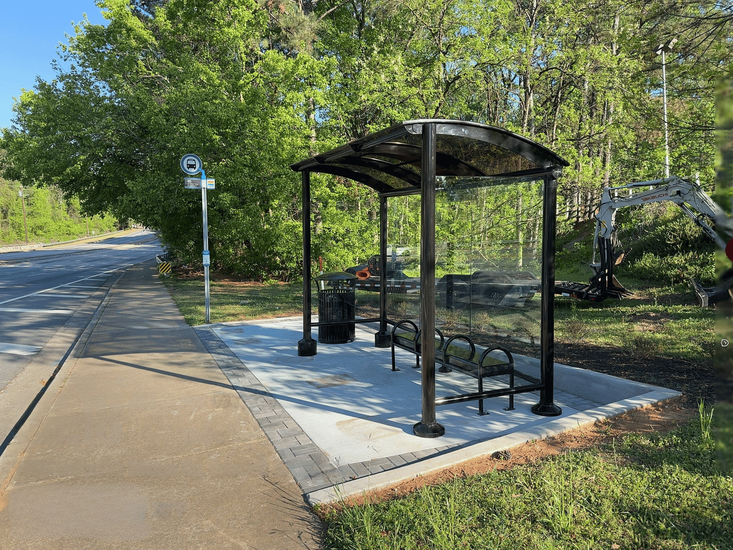 MARTA Bus Shelter at Holcomb Bridge Rd and Dogwood Rd completed