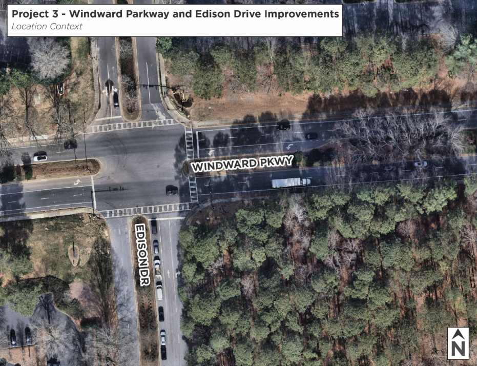 Windward Parkway at Edison Intersection